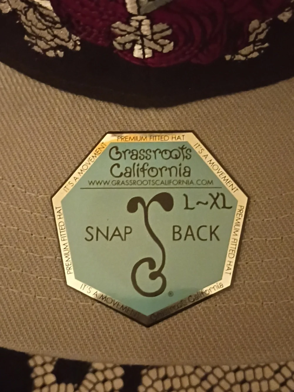 Grassroots California Limited Edition Monozygotic Encryption Tan Snapback Hat